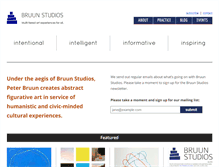 Tablet Screenshot of bruunstudios.com